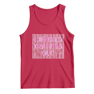Currently Crashing Out Tank Top Coquette Pink Bow Sarcastic Funny Quote TS14 Red Print Your Wear