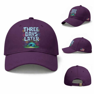 3 Days Later Baseball Cap Funny Easter Christian TS14 Baseball Cap Universal Fit Purple Print Your Wear
