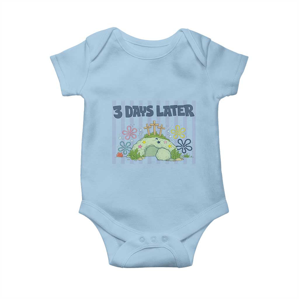 3 Days Later Baby Onesie Funny Easter Christian Faith Meme TS14 Light Blue Print Your Wear