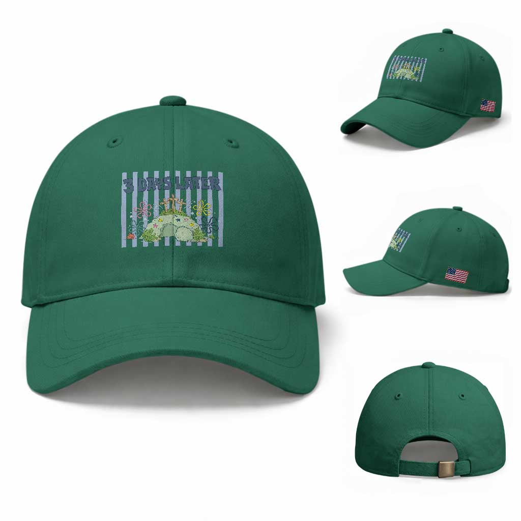 3 Days Later Baseball Cap Funny Easter Christian Faith Meme TS14 Baseball Cap Universal Fit Irish Green Print Your Wear