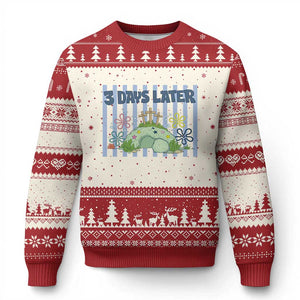 3 Days Later Ugly Christmas Sweater Funny Easter Christian Faith Meme TS14 Beige Red Print Your Wear