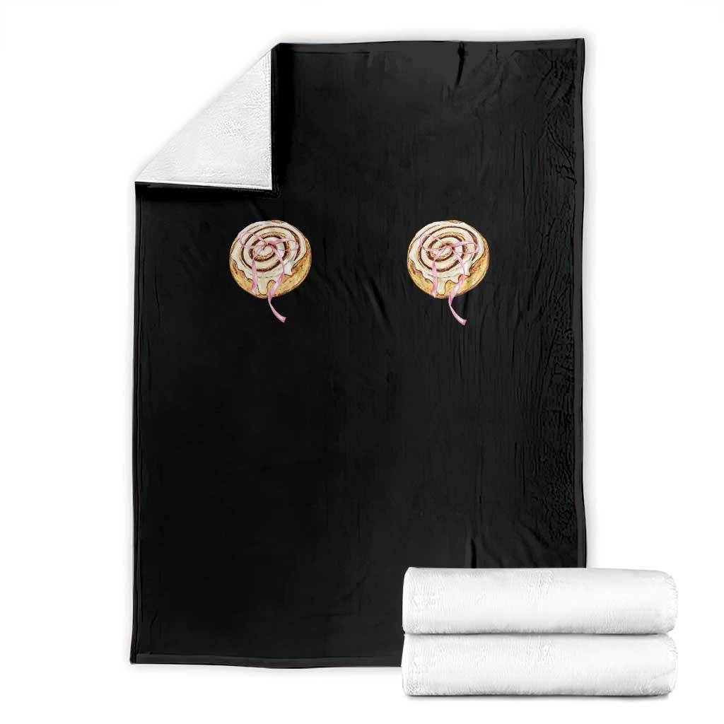 Funny Cinnamon Roll Throw Blanket Double Bakery Meme TS14 Black Print Your Wear