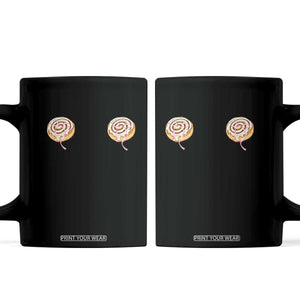 Funny Cinnamon Roll Coffee Mug Double Bakery Meme TS14 Black Print Your Wear