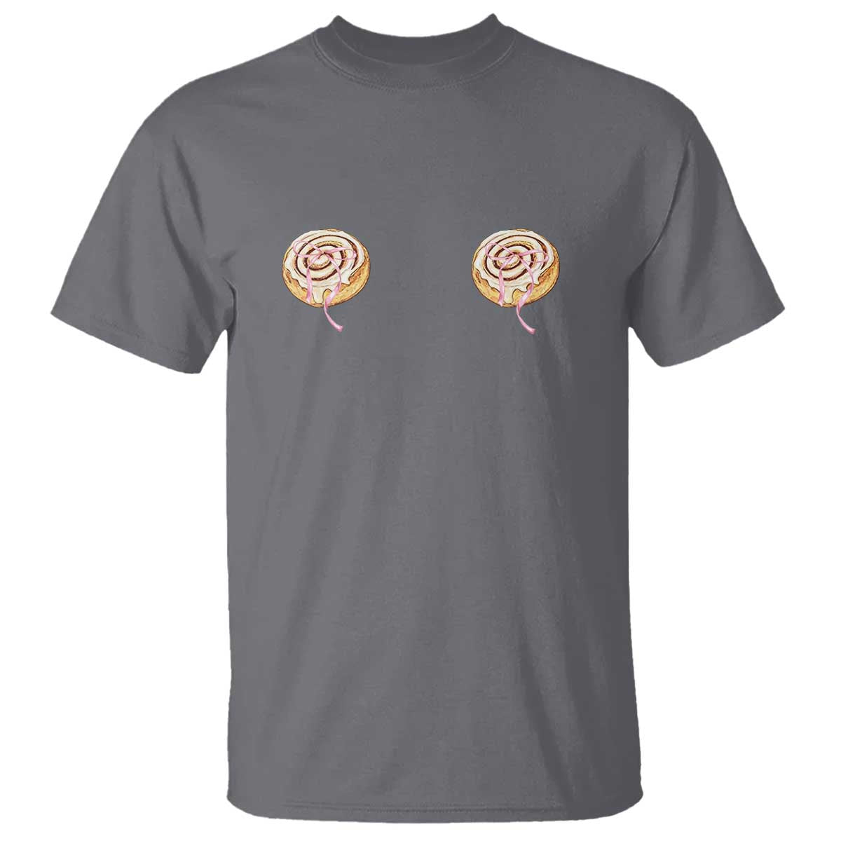 Funny Cinnamon Roll T Shirt Double Bakery Meme TS14 Charcoal Print Your Wear