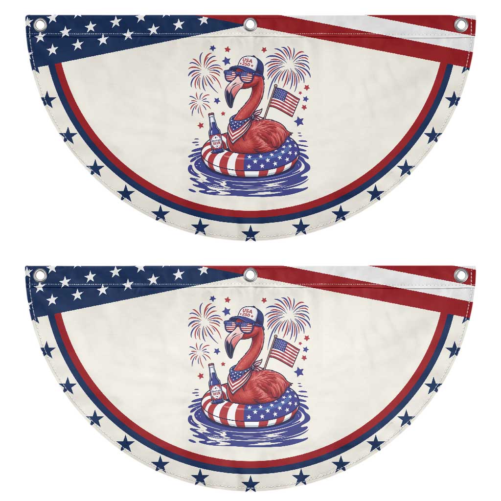 250 Years Anniversary Patriotic Fan Flag Flamingo 4Th Of July USA Independence Flamerica TS14 2pcs pack Classic Beige Print Your Wear