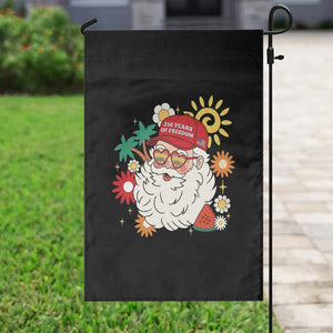 USA 250th Anniversary Santa Christmas In July Garden Flag TS14 Print Your Wear