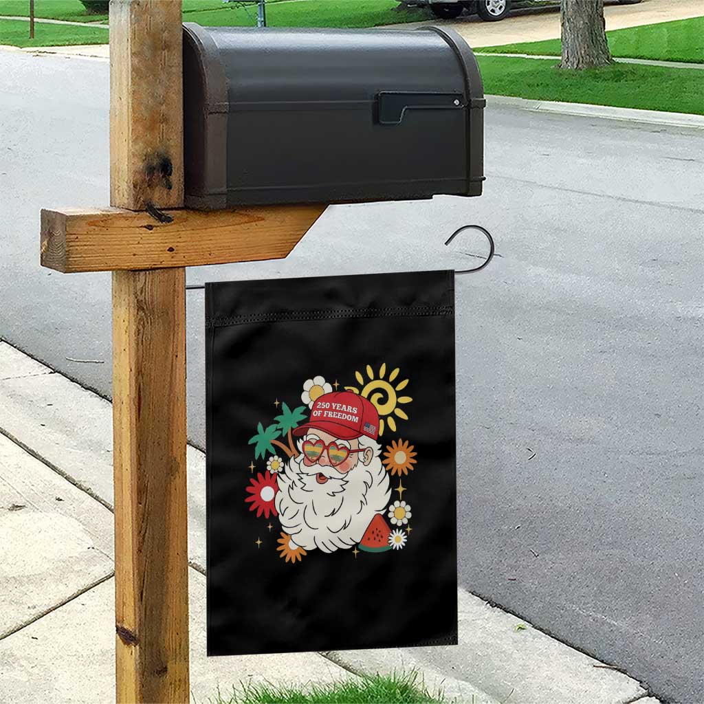 USA 250th Anniversary Santa Christmas In July Garden Flag TS14 Print Your Wear