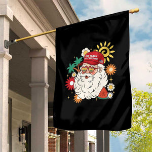 USA 250th Anniversary Santa Christmas In July Garden Flag TS14 Print Your Wear