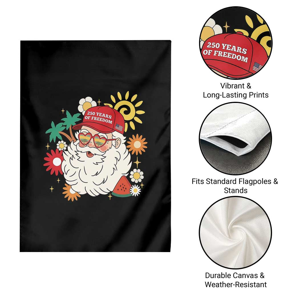 USA 250th Anniversary Santa Christmas In July Garden Flag TS14 Print Your Wear