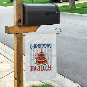 Funny Santa Christmas in July Garden Flag Melon Christmas Tree Summer TS14 Print Your Wear