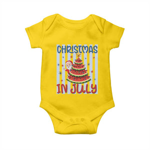 Funny Santa Christmas in July Baby Onesie Melon Christmas Tree Summer TS14 Daisy Print Your Wear