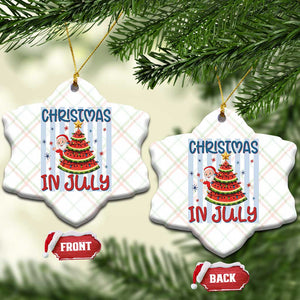 Funny Santa Christmas in July Ceramic Ornament Melon Christmas Tree Summer TS14 Print Your Wear