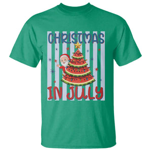 Funny Santa Christmas in July T Shirt Melon Christmas Tree Summer TS14 Irish Green Print Your Wear