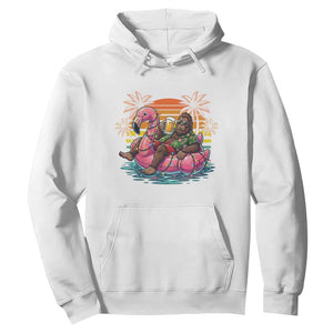 Funny Bigfoot Drinking Beer Christmas in July Hoodie TS14 White Print Your Wear