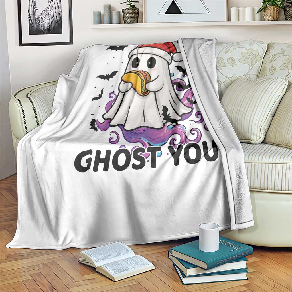 Funny Ghost Halloween Christmas Throw Blanket Ghost You TS14 Print Your Wear