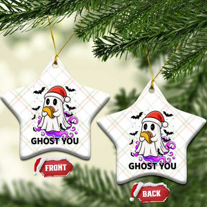 Funny Ghost Halloween Xmas Ceramic Ornament Ghost You TS14 Print Your Wear