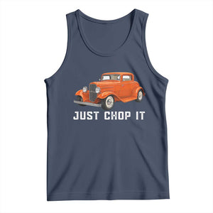 Just Chop It Tank Top 1932 American Classic Hotrod TS14 Navy Print Your Wear