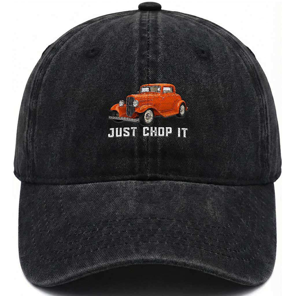 Just Chop It Washed Cotton Baseball Cap 1932 American Classic Hot Rod TS14 Print Your Wear