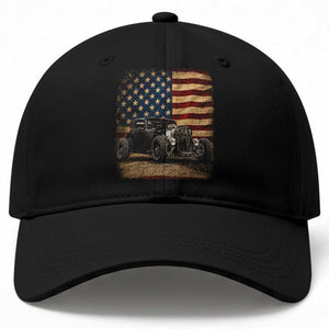 1932 American Classic Hot Rod US Flag 4th of July Baseball Cap TS14 Print Your Wear
