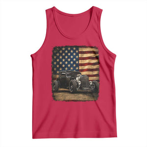 1932 American Classic Hotrod US Flag 4th of July Tank Top TS14 Red Print Your Wear