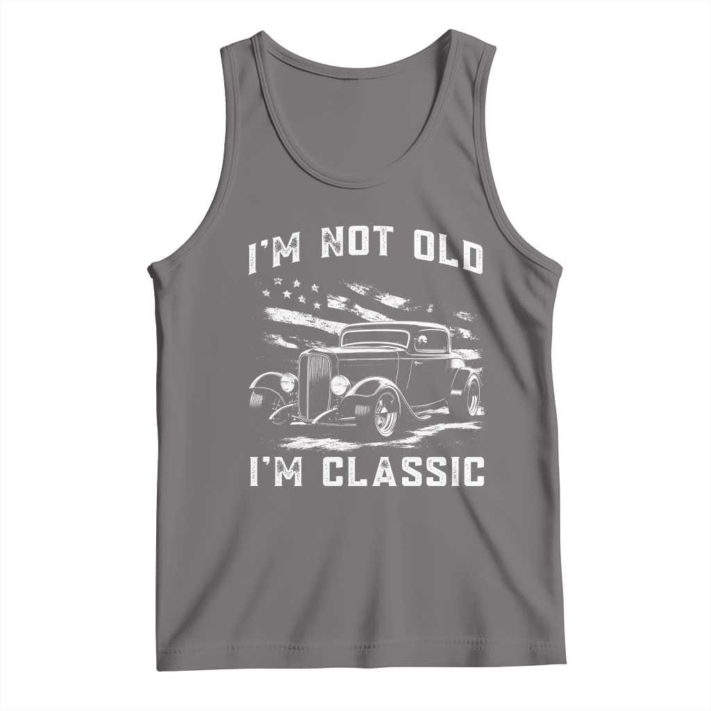 I'm Not Old I'm Classic Tank Top 1932 American Classic Hotrod TS14 Deep Heather Print Your Wear