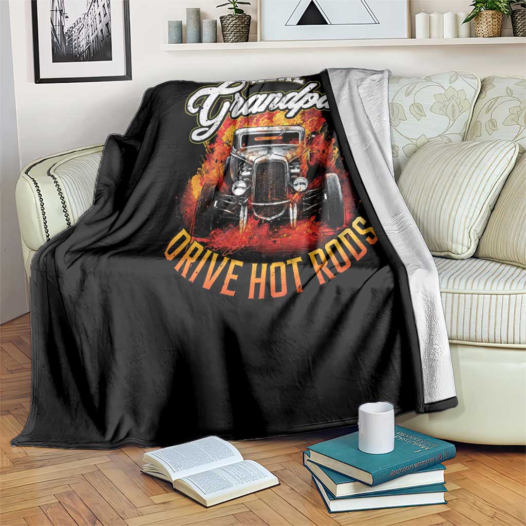 Real Grandpas Drive Hotrods Throw Blanket Vintage 1932 Hotrod TS14 Print Your Wear