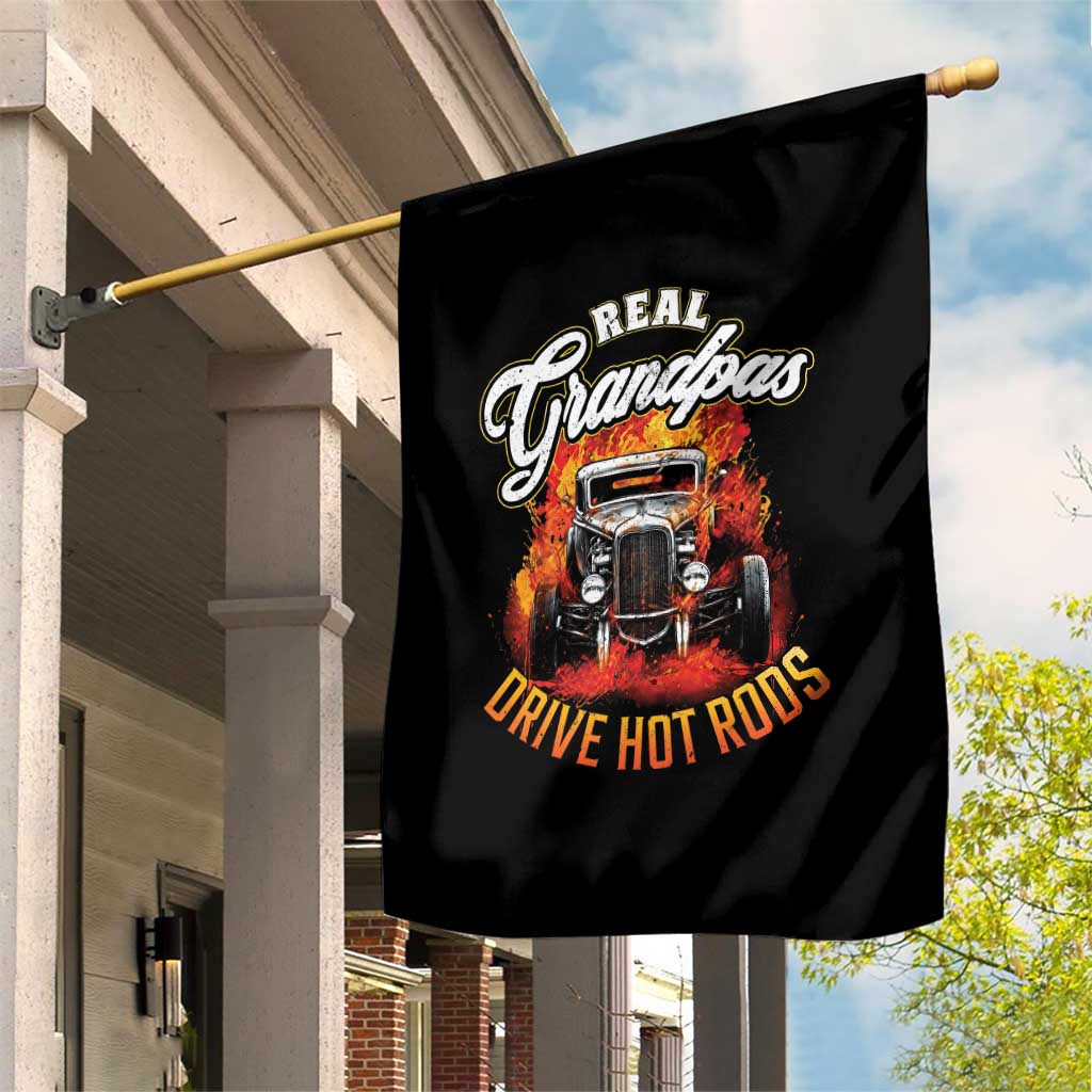 Real Grandpas Drive Hotrods Garden Flag Vintage 1932 Hotrod TS14 Print Your Wear