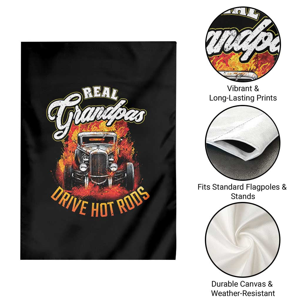 Real Grandpas Drive Hotrods Garden Flag Vintage 1932 Hotrod TS14 Print Your Wear