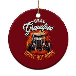 Real Grandpas Drive Hotrods Ceramic Ornament Vintage 1932 Hotrod TS14 1pc Red Print Your Wear
