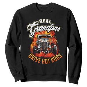 Real Grandpas Drive Hotrods Sweatshirt Vintage 1932 Hotrod TS14 Black Print Your Wear