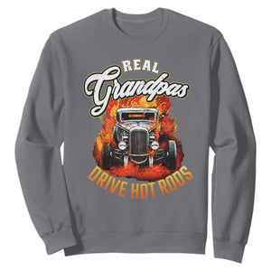 Real Grandpas Drive Hotrods Sweatshirt Vintage 1932 Hotrod TS14 Charcoal Print Your Wear