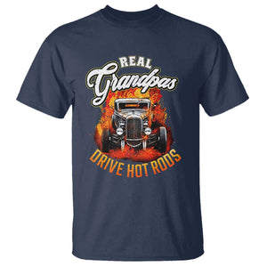 Real Grandpas Drive Hotrods T Shirt Vintage 1932 Hotrod TS14 Navy Print Your Wear