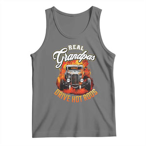 Real Grandpas Drive Hotrods Tank Top Vintage 1932 Hotrod TS14 Black Heather Print Your Wear