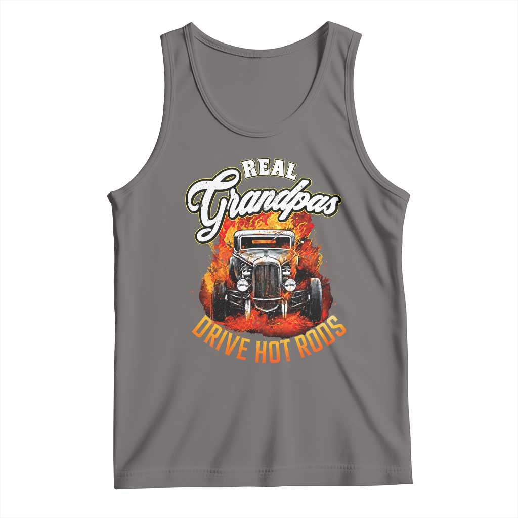 Real Grandpas Drive Hotrods Tank Top Vintage 1932 Hotrod TS14 Deep Heather Print Your Wear