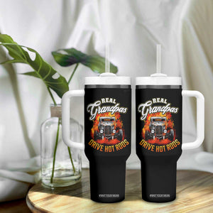Real Grandpas Drive Hotrods Tumbler With Handle Vintage 1932 Hotrod TS14 Print Your Wear