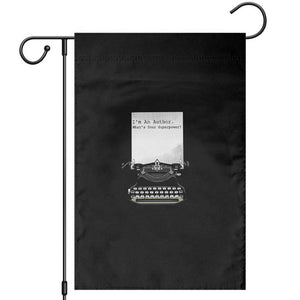 Funny Typewriter Garden Flag I Am An Author What Is Your Superpower TS14 White Print Your Wear