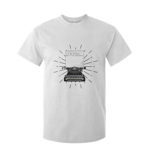 Funny Typewriter T Shirt For Kid I Am An Author What Is Your Superpower TS14 White Print Your Wear