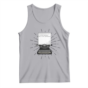Funny Typewriter Tank Top I Am An Author What Is Your Superpower TS14 Athletic Heather Print Your Wear