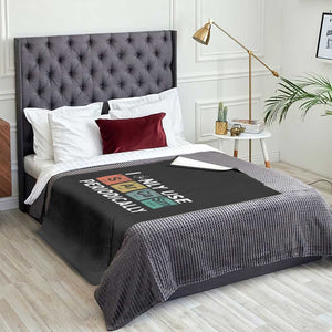 Funny Chemistry Sarcastic Throw Blanket I Only Use Sarcasm Periodically TS14 Print Your Wear