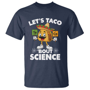 Funny Science Taco Pun T Shirt Let Is Taco Bout Science TS14 Navy Print Your Wear