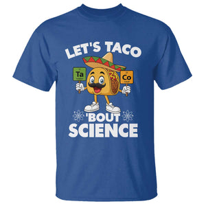 Funny Science Taco Pun T Shirt Let Is Taco Bout Science TS14 Royal Blue Print Your Wear