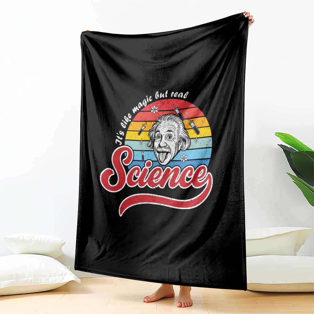 Science It Is Like Magic But Real Throw Blanket Funny Science Teacher TS14 Print Your Wear