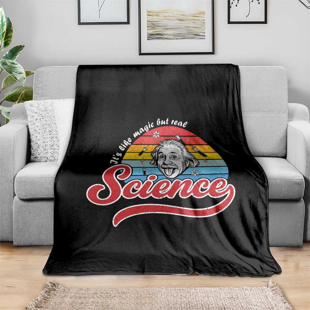Science It Is Like Magic But Real Throw Blanket Funny Science Teacher TS14 Print Your Wear
