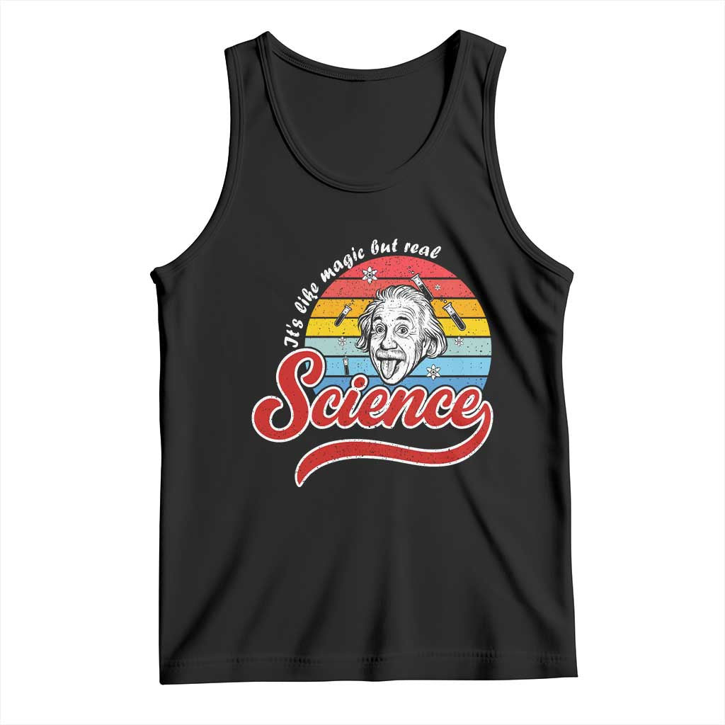 Science It Is Like Magic But Real Tank Top Funny Science Teacher TS14 Black Print Your Wear