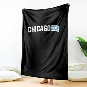 Sweet Chicago Flag Red Six Pointed Stars Throw Blanket TS14 Print Your Wear