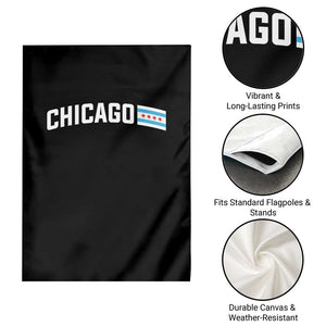 Sweet Chicago Flag Red Six Pointed Stars Garden Flag TS14 Print Your Wear
