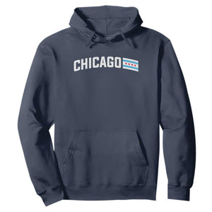Sweet Chicago Flag Red Six Pointed Stars Hoodie TS14 Navy Print Your Wear
