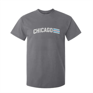 Sweet Chicago Flag Red Six Pointed Stars T Shirt For Kid TS14 Charcoal Print Your Wear