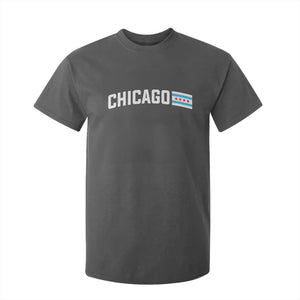 Sweet Chicago Flag Red Six Pointed Stars T Shirt For Kid TS14 Dark Heather Print Your Wear