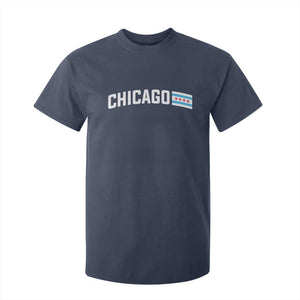 Sweet Chicago Flag Red Six Pointed Stars T Shirt For Kid TS14 Navy Print Your Wear